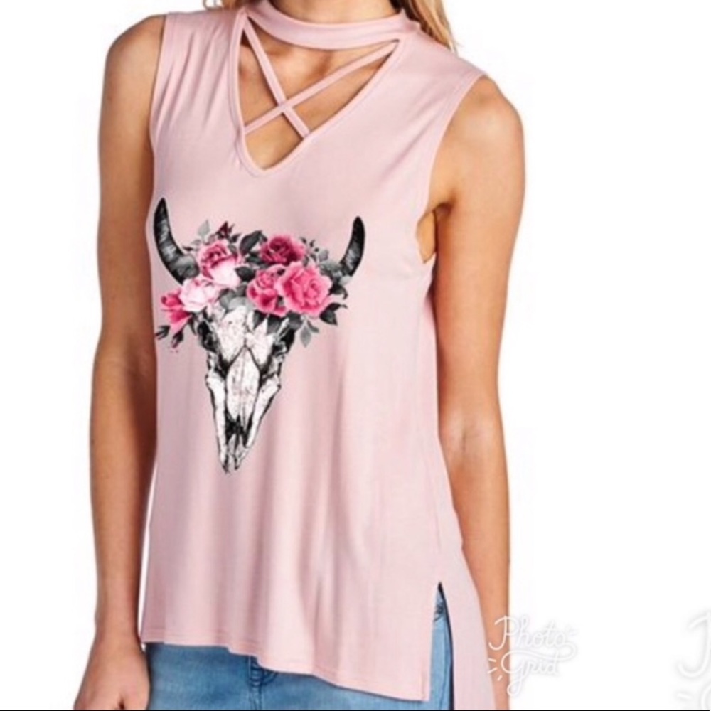 ‼️ Clearance Strappy Graphic Tunic - Picture 3 of 3